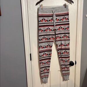 Cozy Knit Patterned Joggers